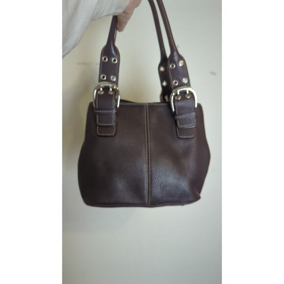 Y2K Leather Shoulder Handbag Chucky Buckles Magnetic Closure - Picture 2 of 9